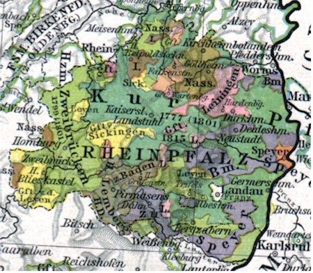 auswanderungsgebiet - rheinpfalz