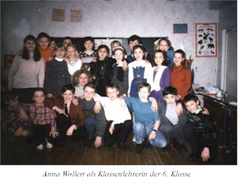 Anna Wollert als Klassenlehrerin der 6. Klasse