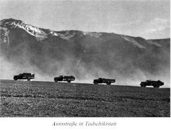 Autostraße in Tadschikistan