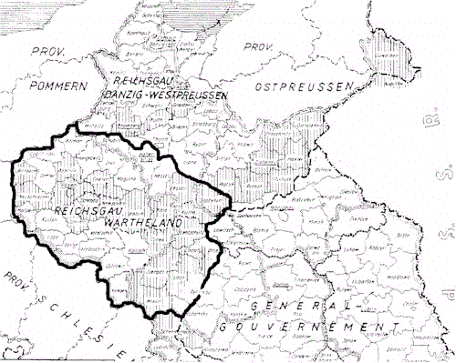 karte warthegau
