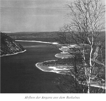 abfluss der angara aus dem baikalsee
